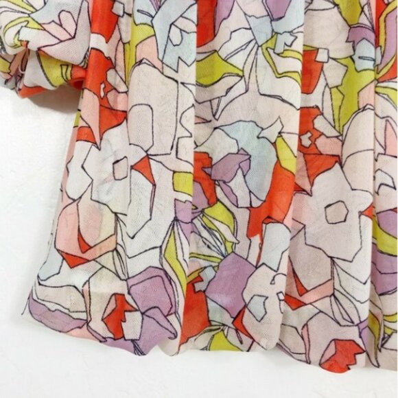 Free People Off Shoulder Floral Bubble Top - XL - Picture 7 of 10